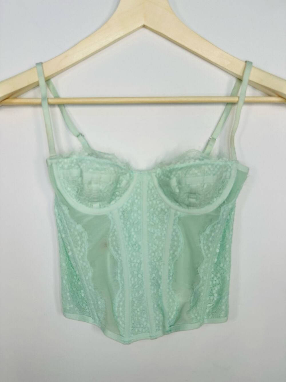 Urban Outfitters - Out From Under Mint Green Corset Top Size Small